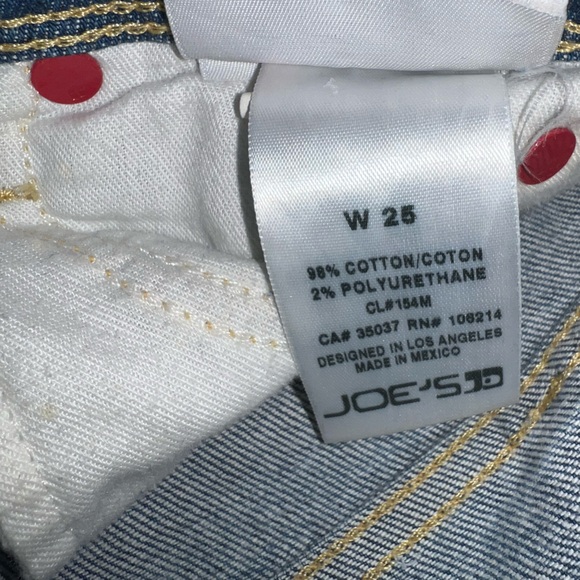Joes jeans. Distressed jeans. Size 25W. Skinny Jean. - Picture 7 of 7